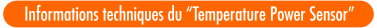 Informations techniques du Temperature Power Sensor